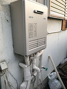 ガス給湯器取替工事 施工後1