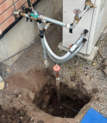 給湯器交換工事 施工前1